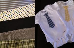 $7 Onsies from Newborn to 12 months - appliqued with tie 