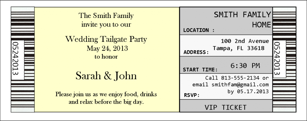 The information is obviously generic but I used the yellow and gray color scheme because those were their wedding colors.